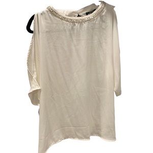 XOXO Brand Blouse. Size Large jeweled collar. New With Tags